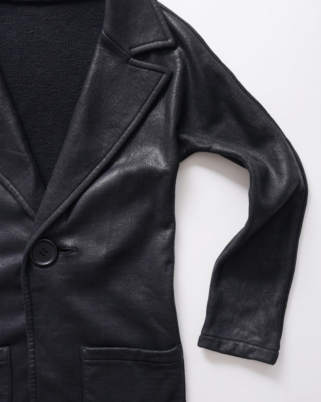 Coated Sweatshirt Jacket