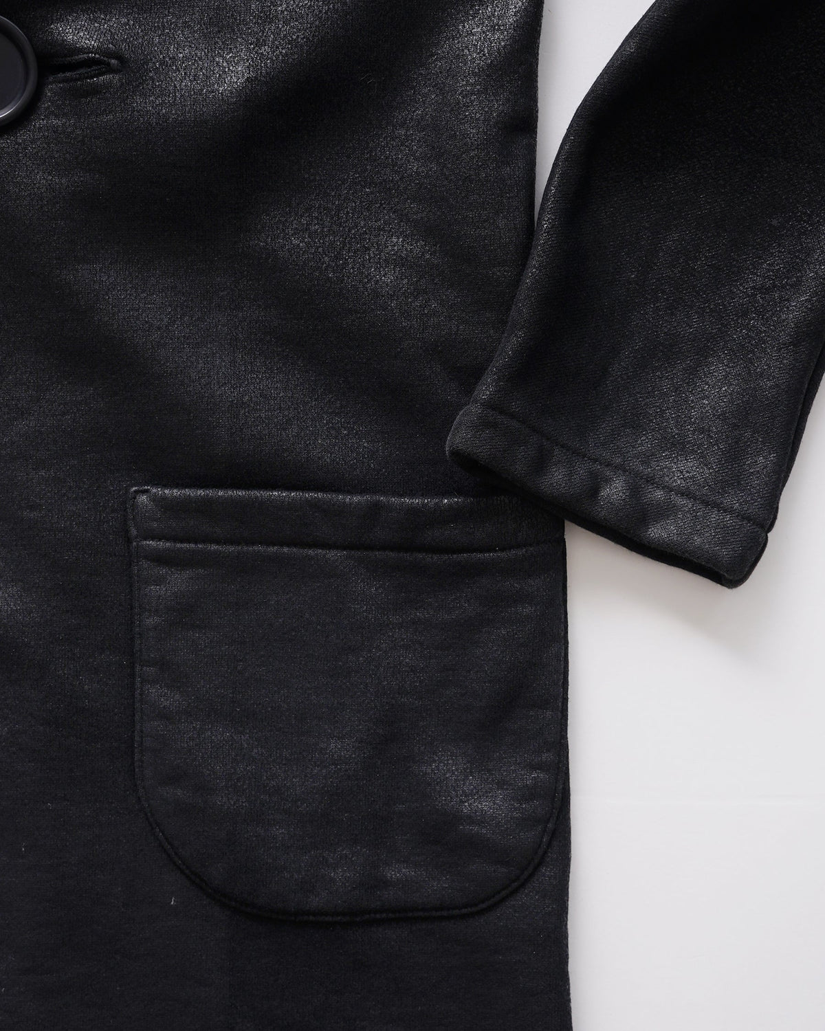 Coated Sweatshirt Jacket