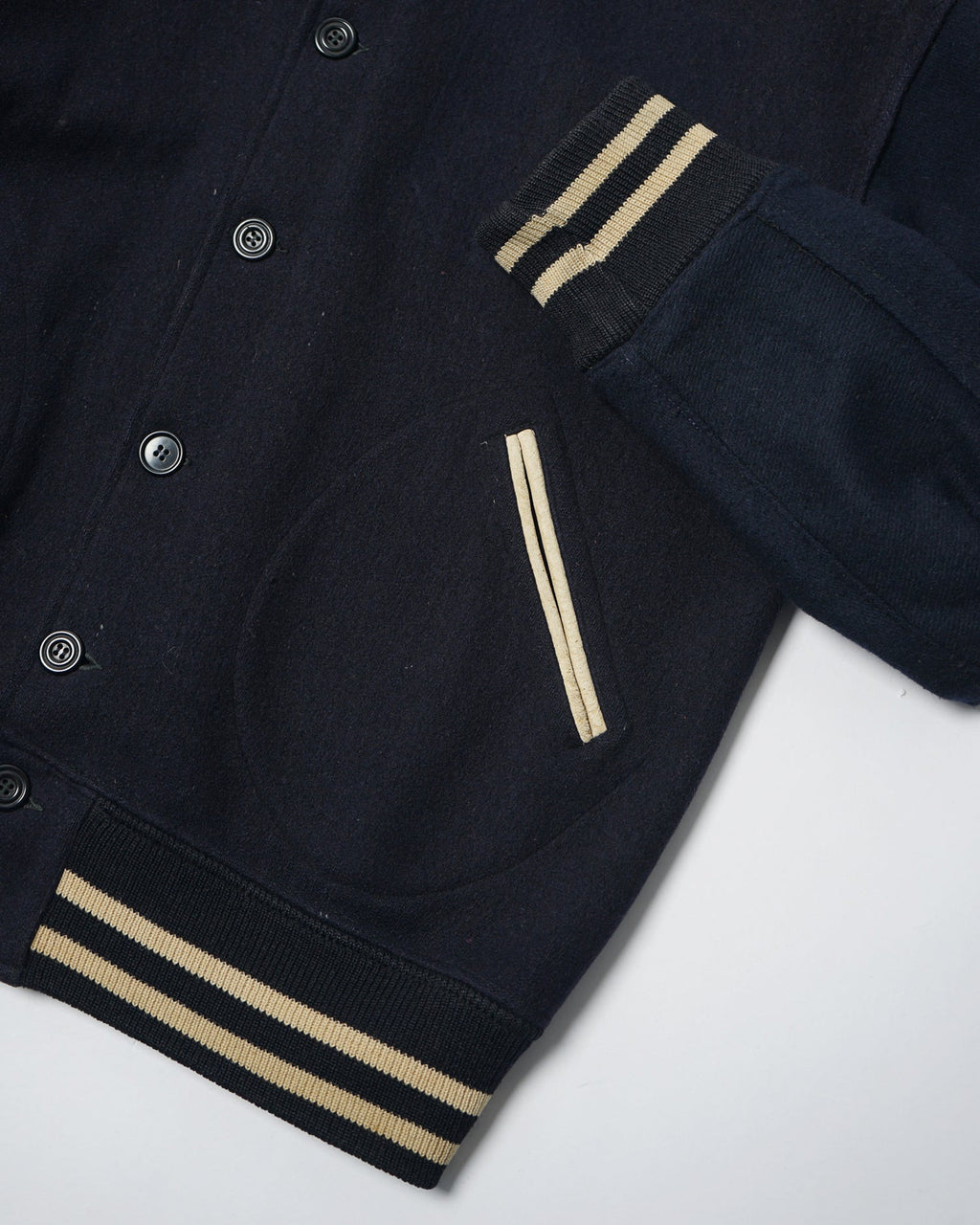 40's Athletic Equipment Wool Button Up Varsity Jacket