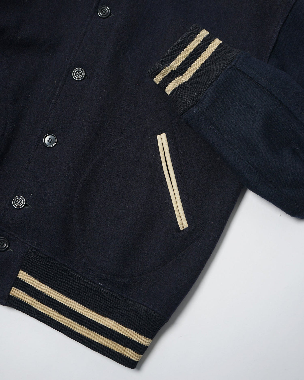 40's Athletic Equipment Wool Button Up Varsity Jacket