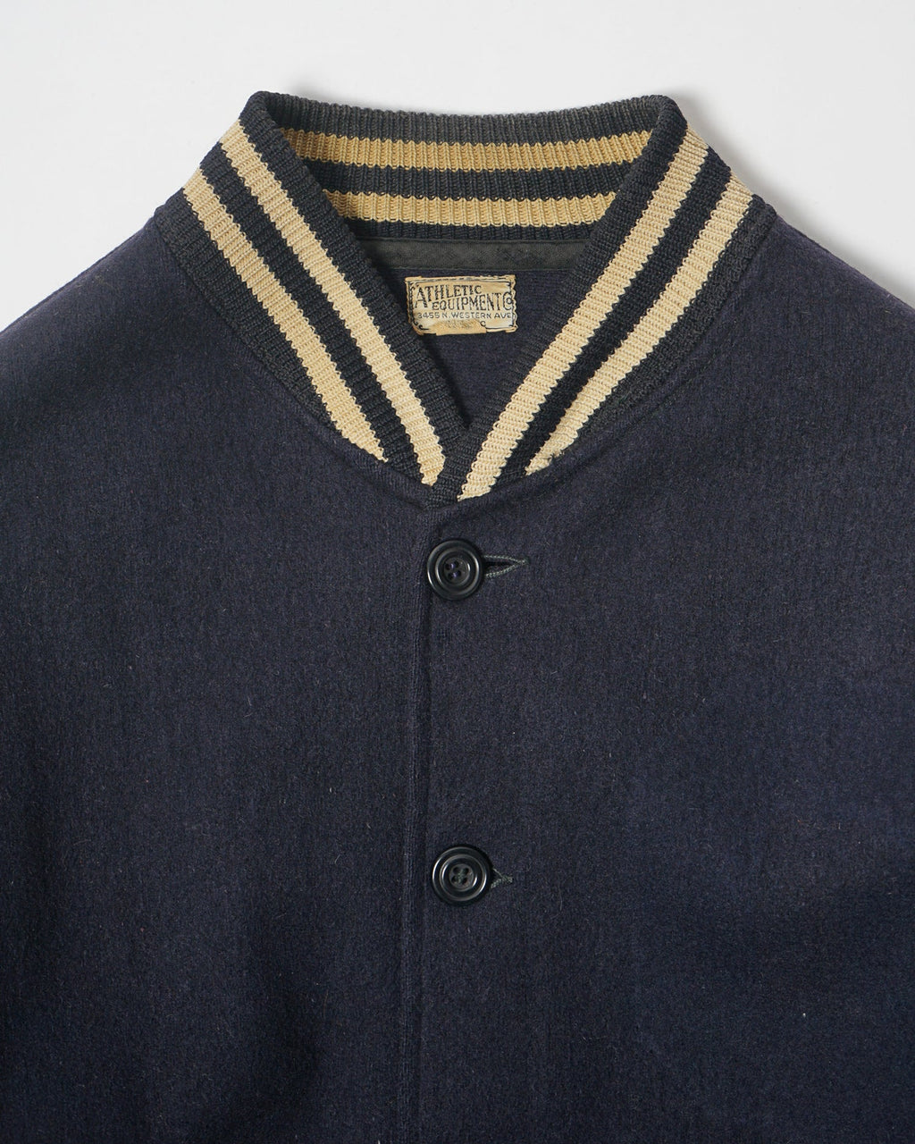 40's Athletic Equipment Wool Button Up Varsity Jacket