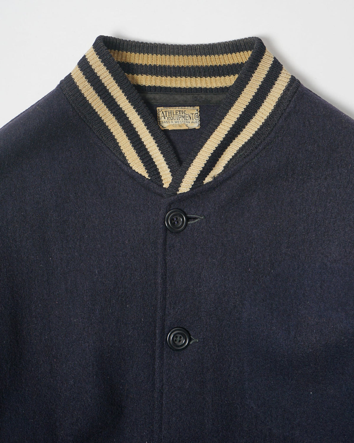 40's Athletic Equipment Wool Button Up Varsity Jacket