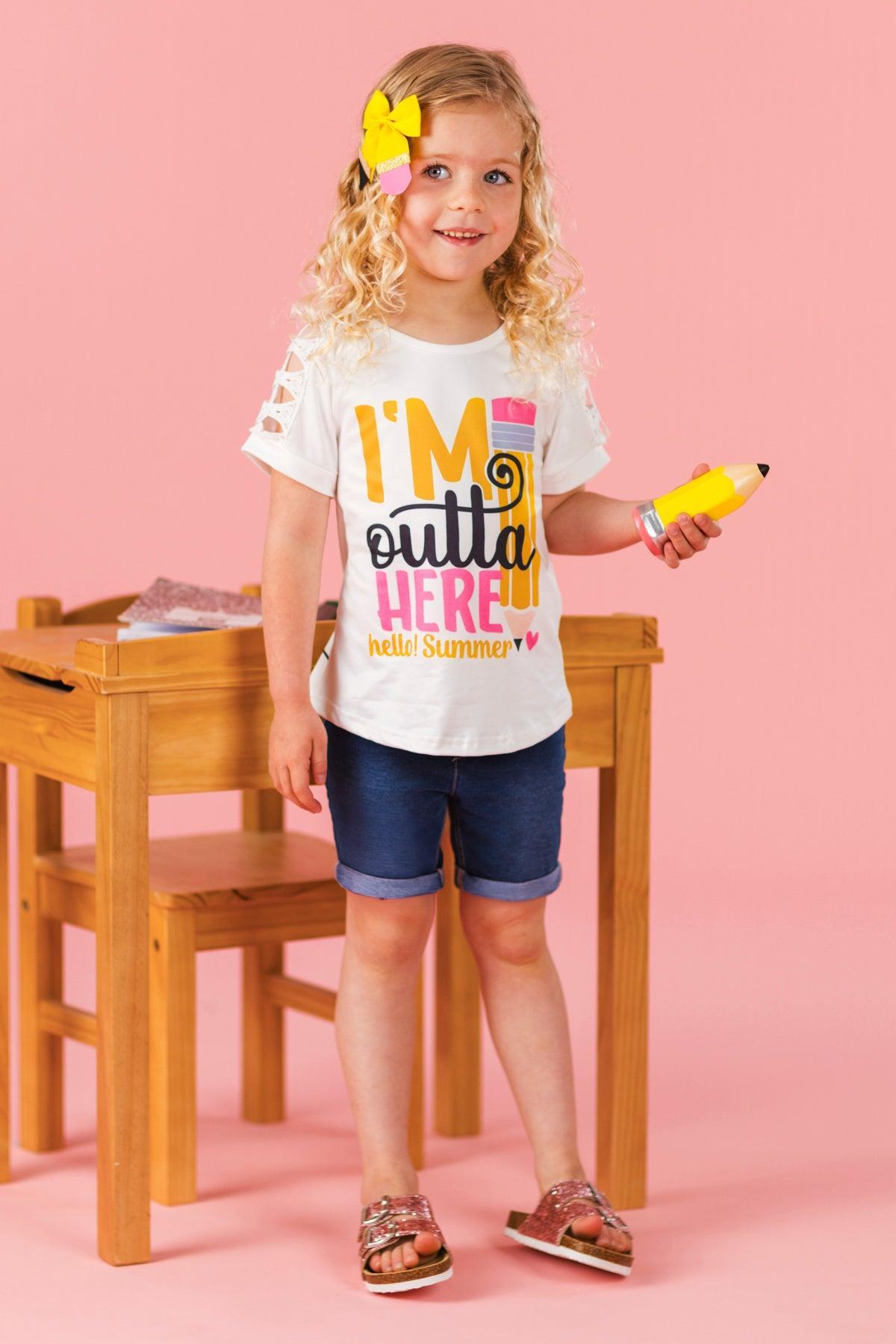 "I'm Outta Here, Hello! Summer" School Top