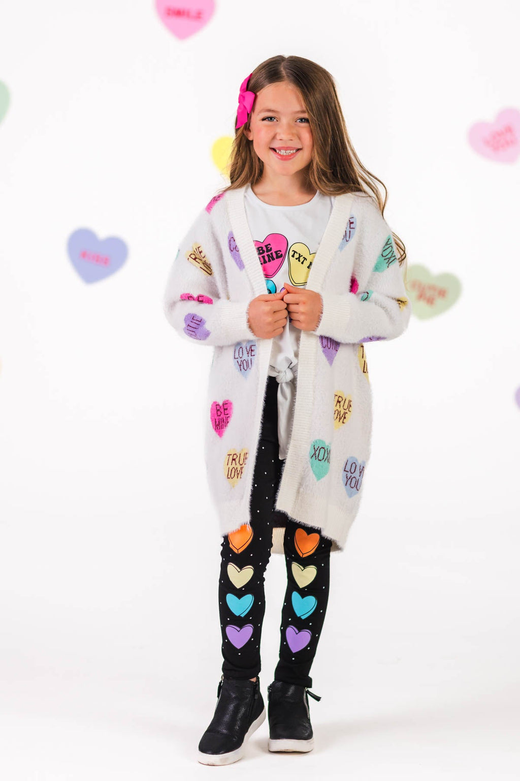 Mom & Me - Candy Hearts Cardigan