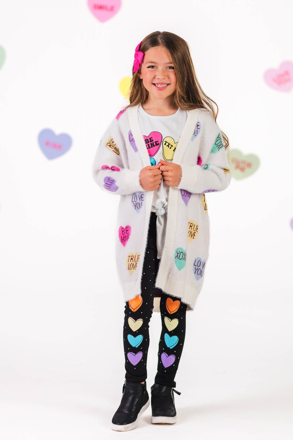Mom & Me - Candy Hearts Cardigan