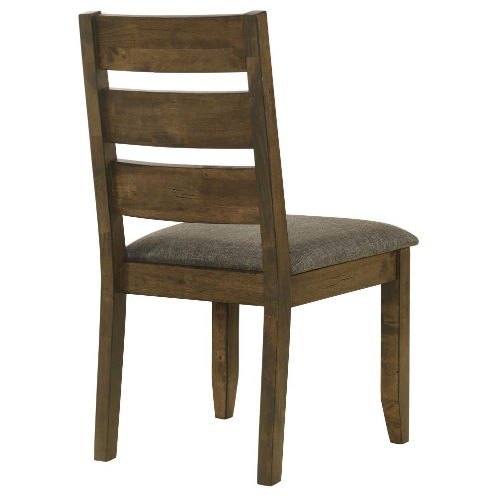 Farmhouse Dining Chairs with Vertical Slat Backrests and Durable Wooden Frames