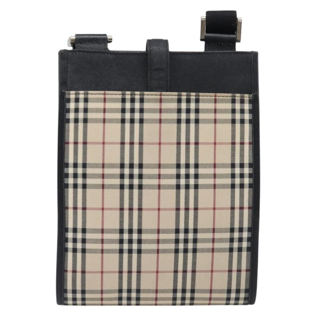 Burberry Nova Check Shoulder Bag Canvas Canvas Shoulder Bag Bag (Pre-Owned)