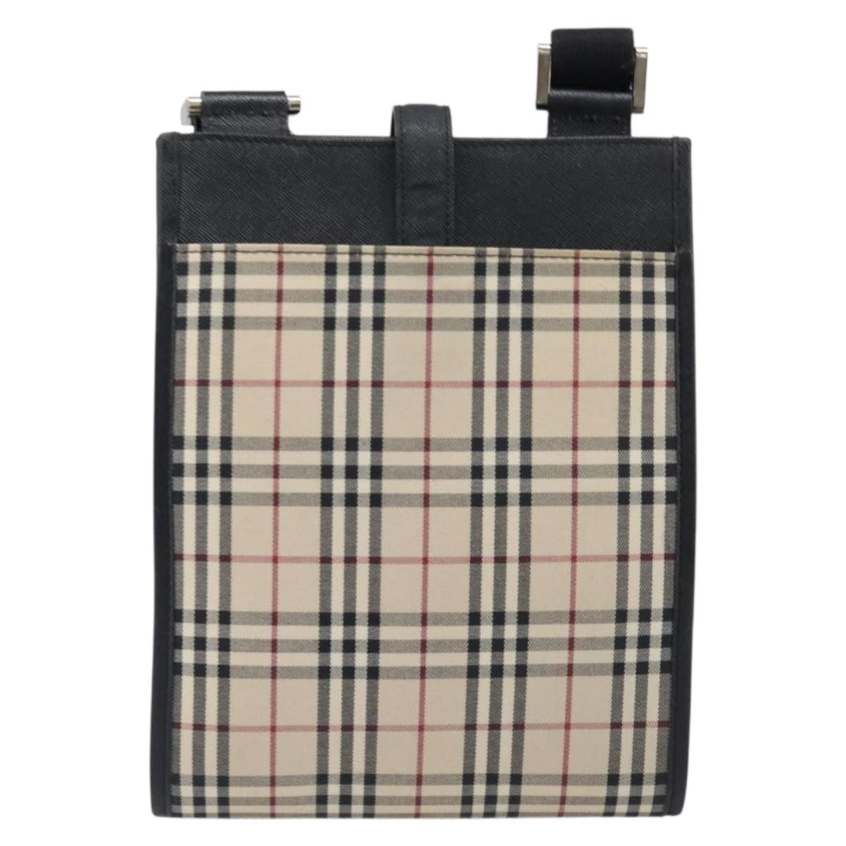 Burberry Nova Check Shoulder Bag Canvas Canvas Shoulder Bag Bag (Pre-Owned)