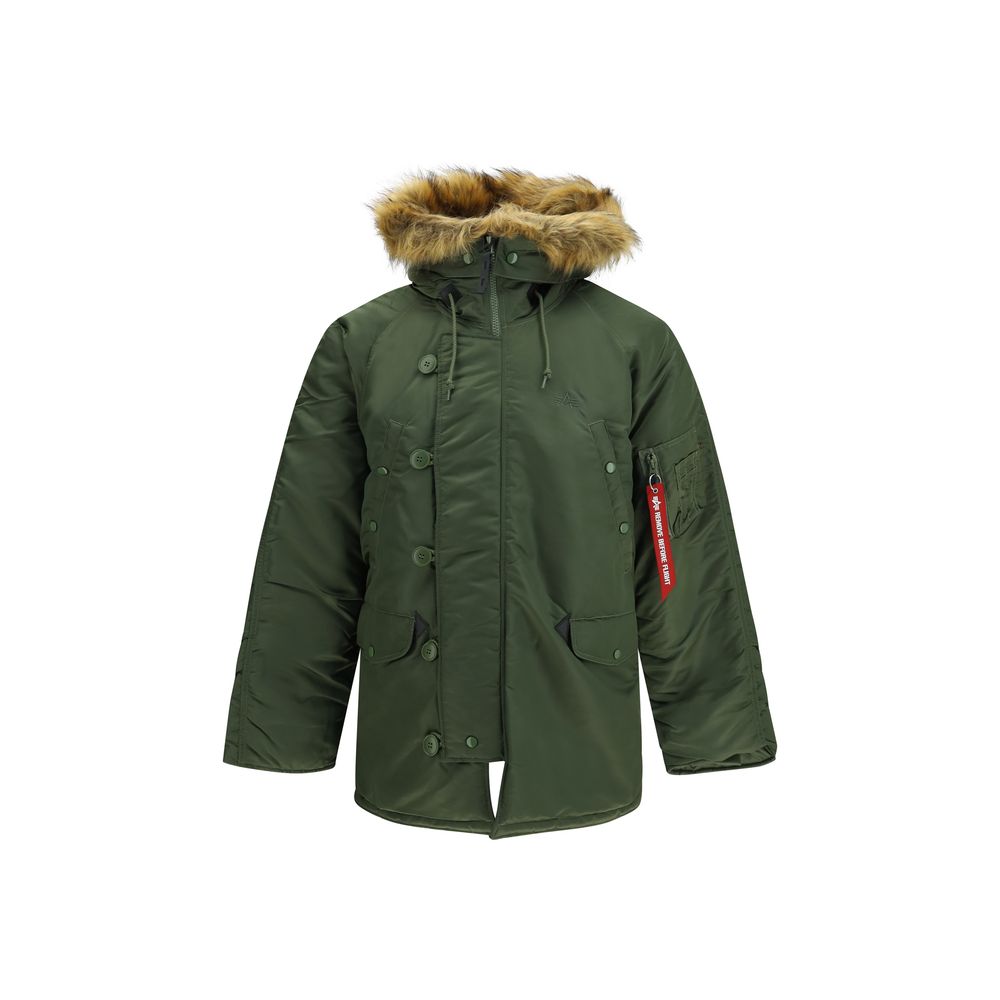 ALPHA INDUSTRIES Nylon Full-Length Men's Jacket