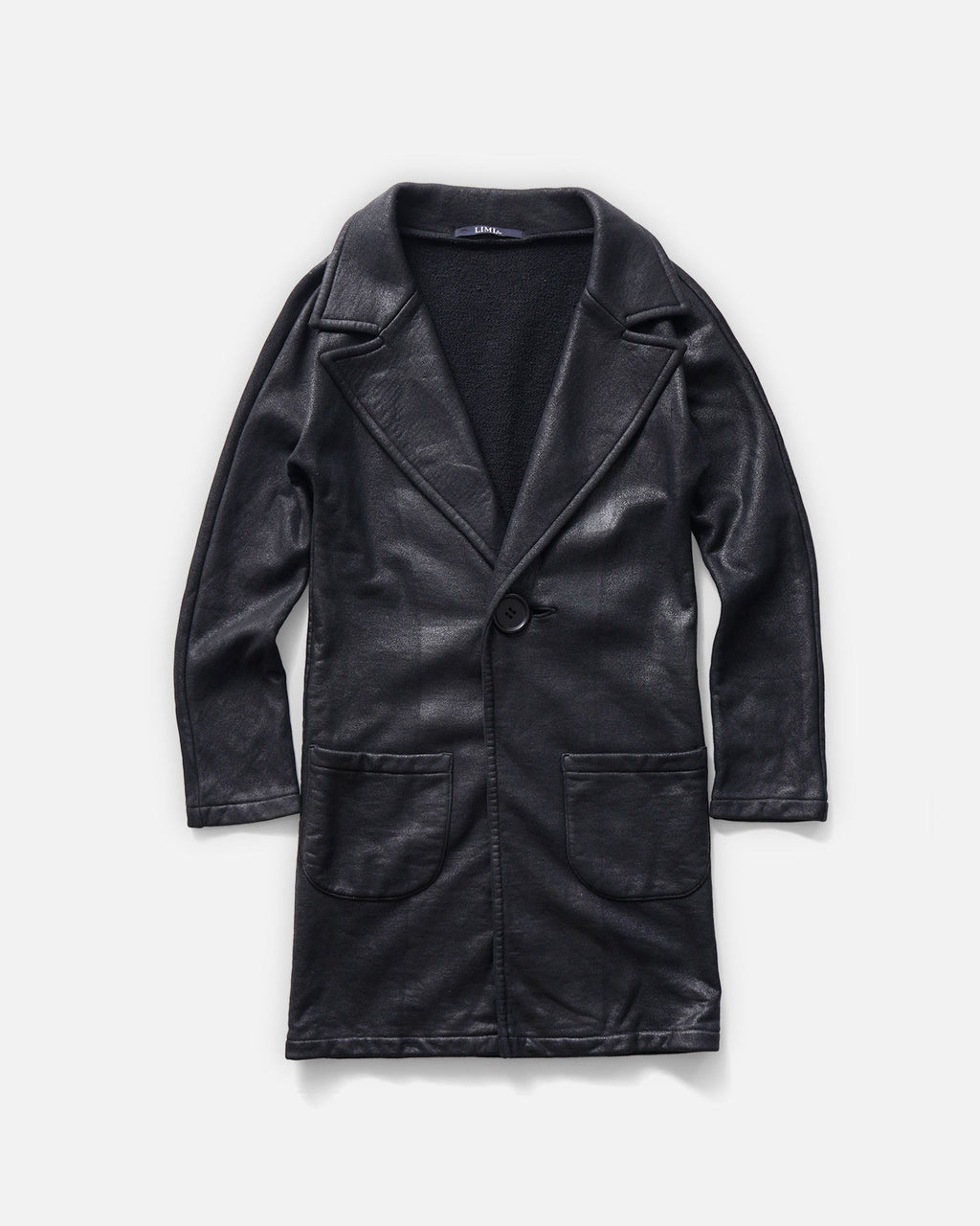 Coated Sweatshirt Jacket