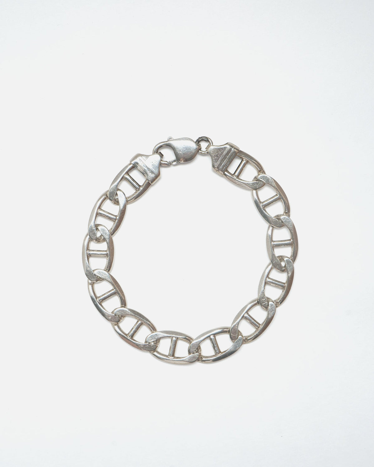 Silver Anchor Chain Bracelet