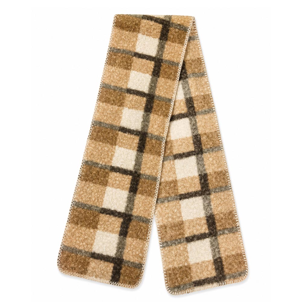 Oversized Plaid Sherpa Winter Scarf