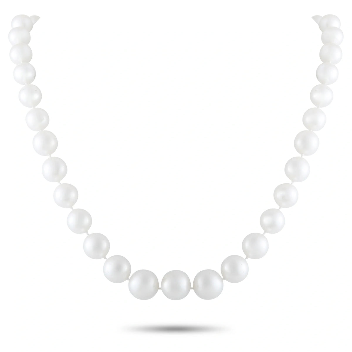 LB Exclusive 14K White Gold 1.50ct Diamond and Pearl Necklace MF20-080326