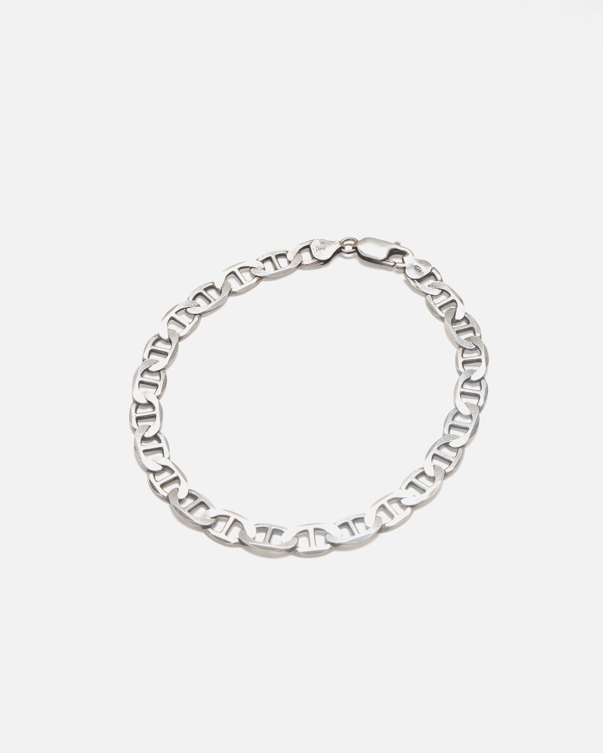 Silver Anchor Chain Bracelet