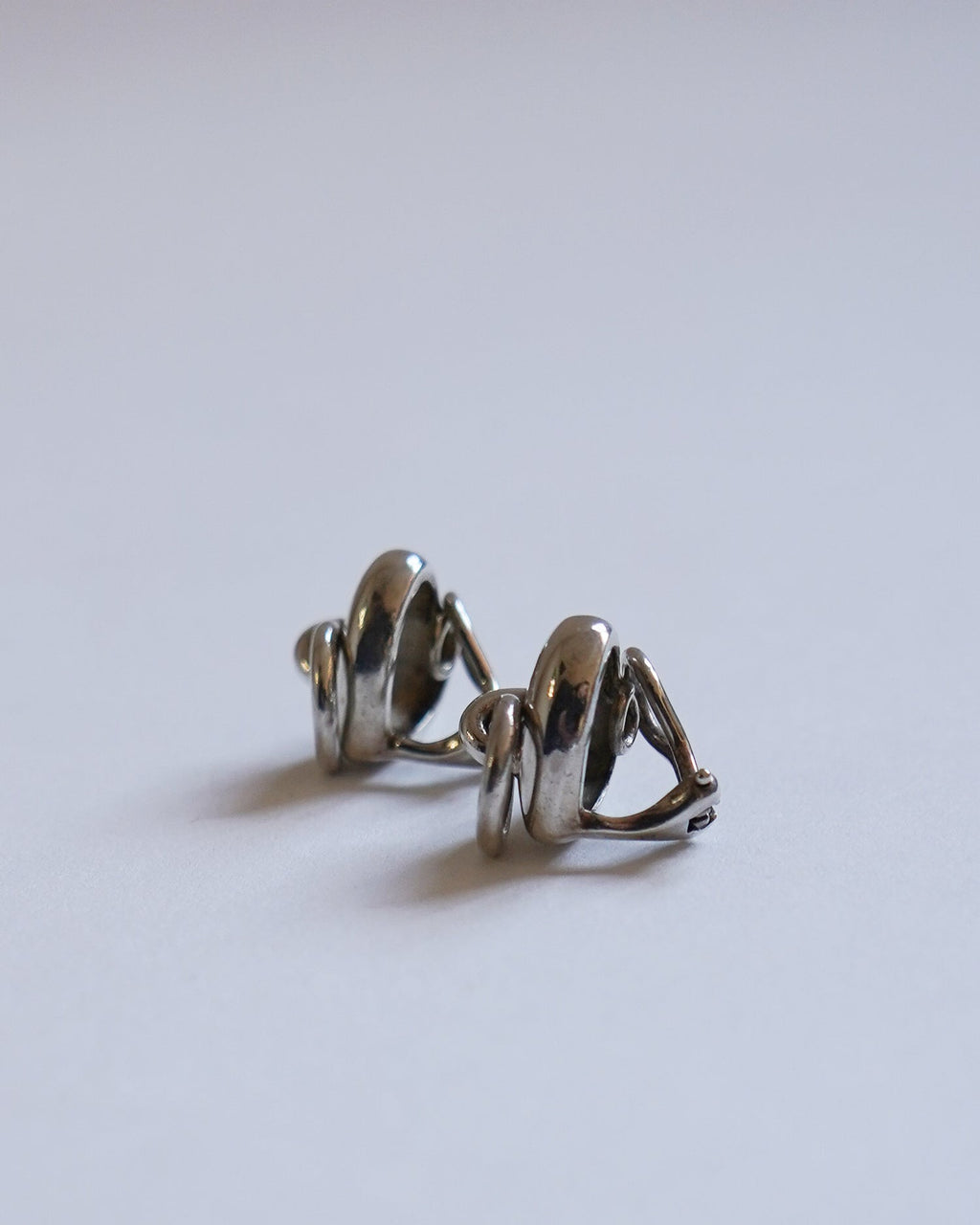 Silver Heart Knock Clip-On Earrings