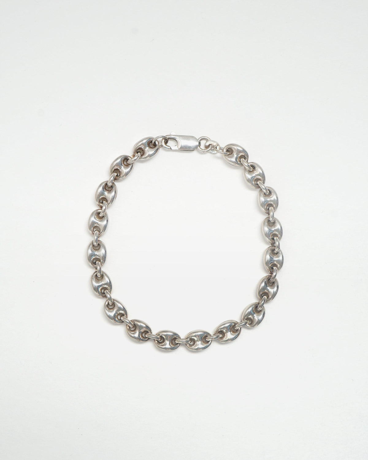 Silver Anchor Chain Bracelet