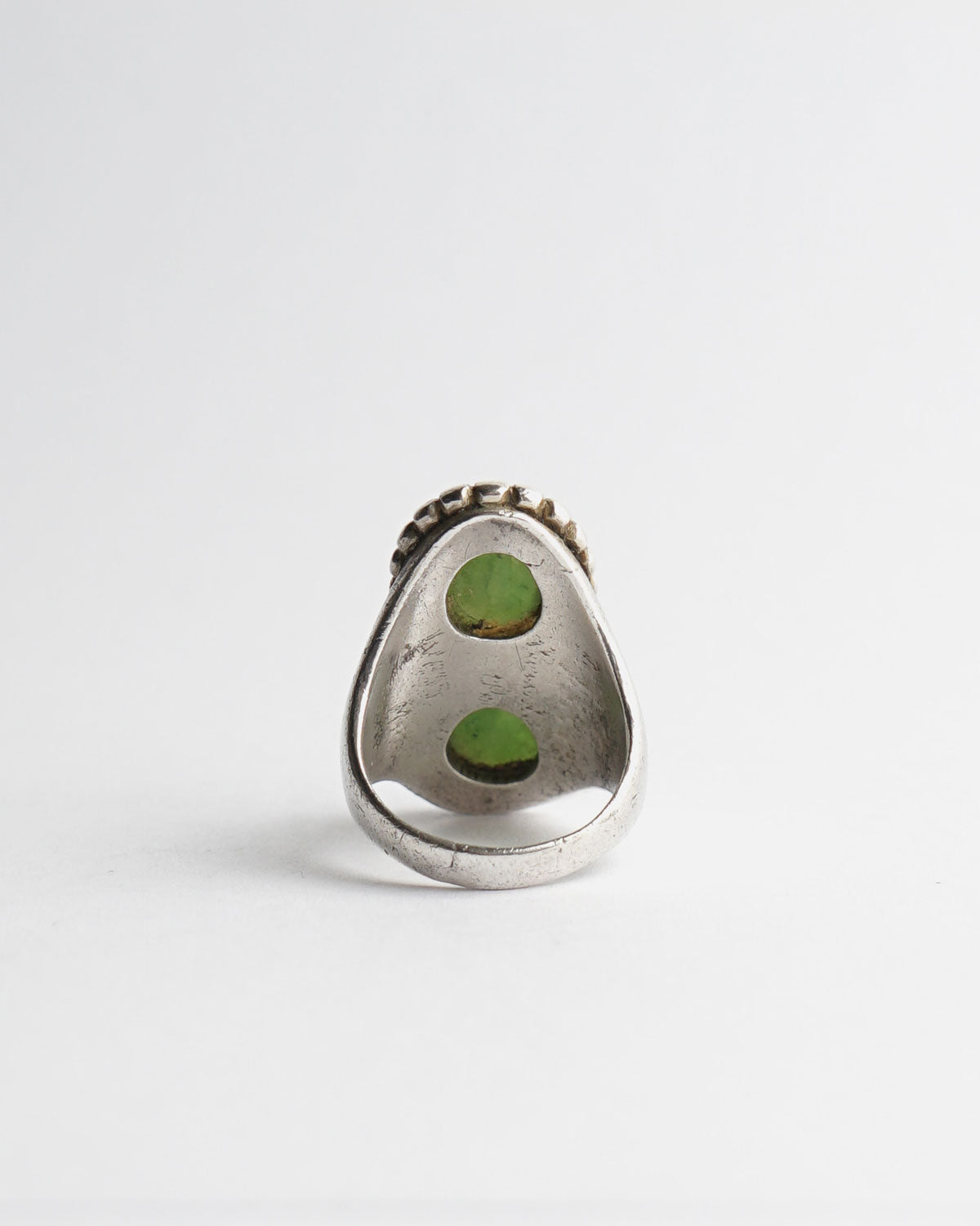 Silver x Natural Stone Ring / size: 11