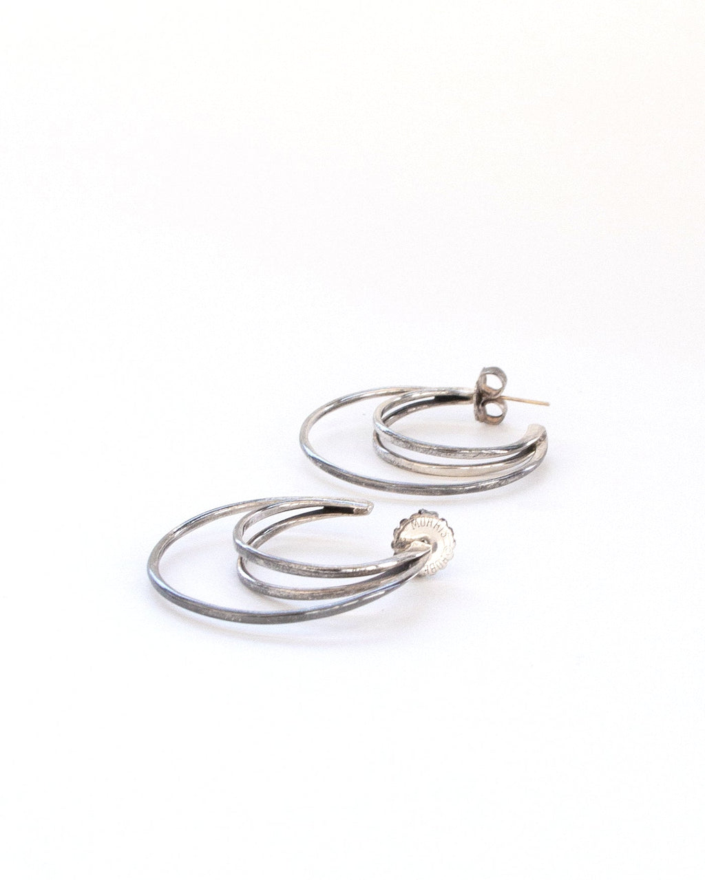 Silver Earrings w/ 14k Gold Posts