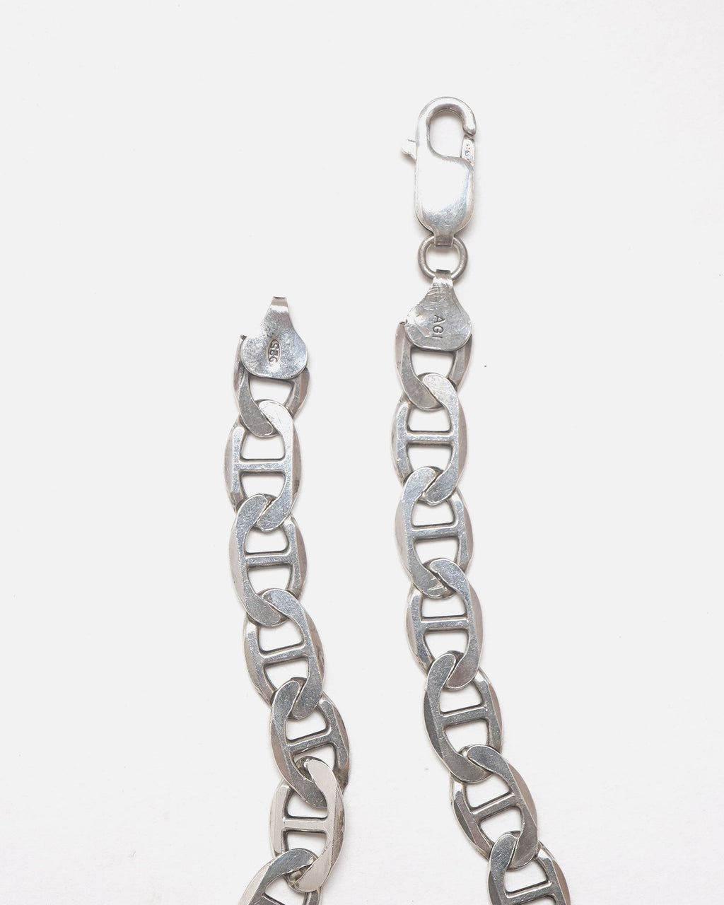 Silver Anchor Chain Bracelet