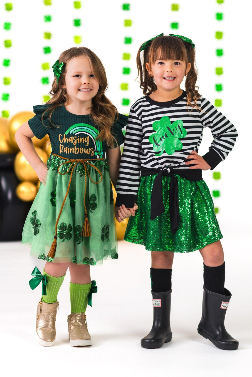 "Lucky" Sequin Skirt Set