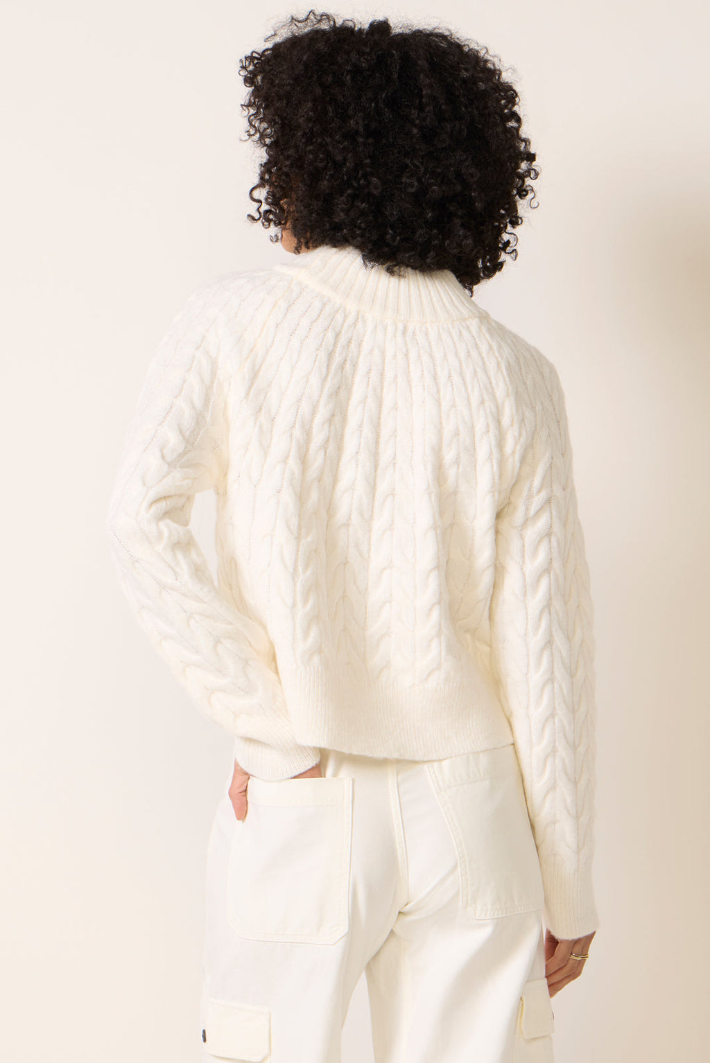 Women's Reese Cable Mock Neck Pullover