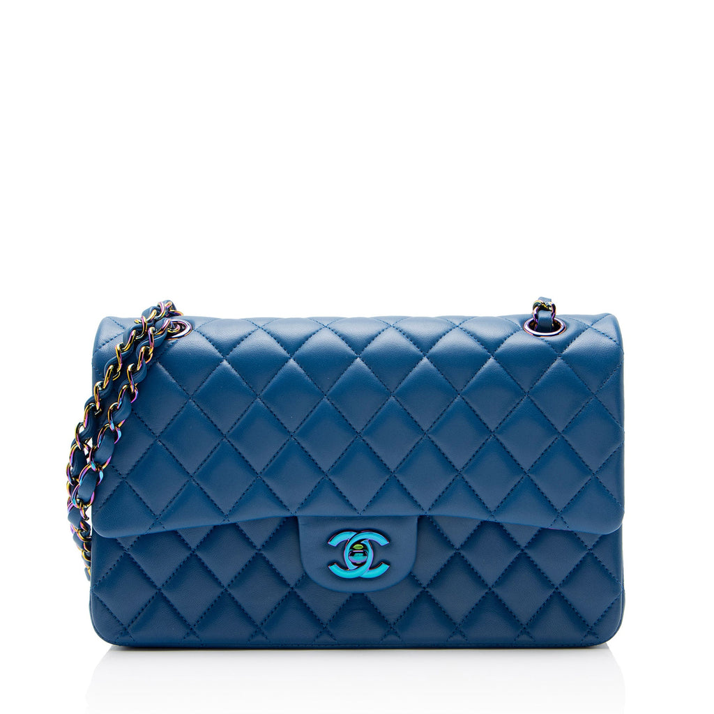 Chanel Lambskin Rainbow Classic Medium Double Flap Bag
