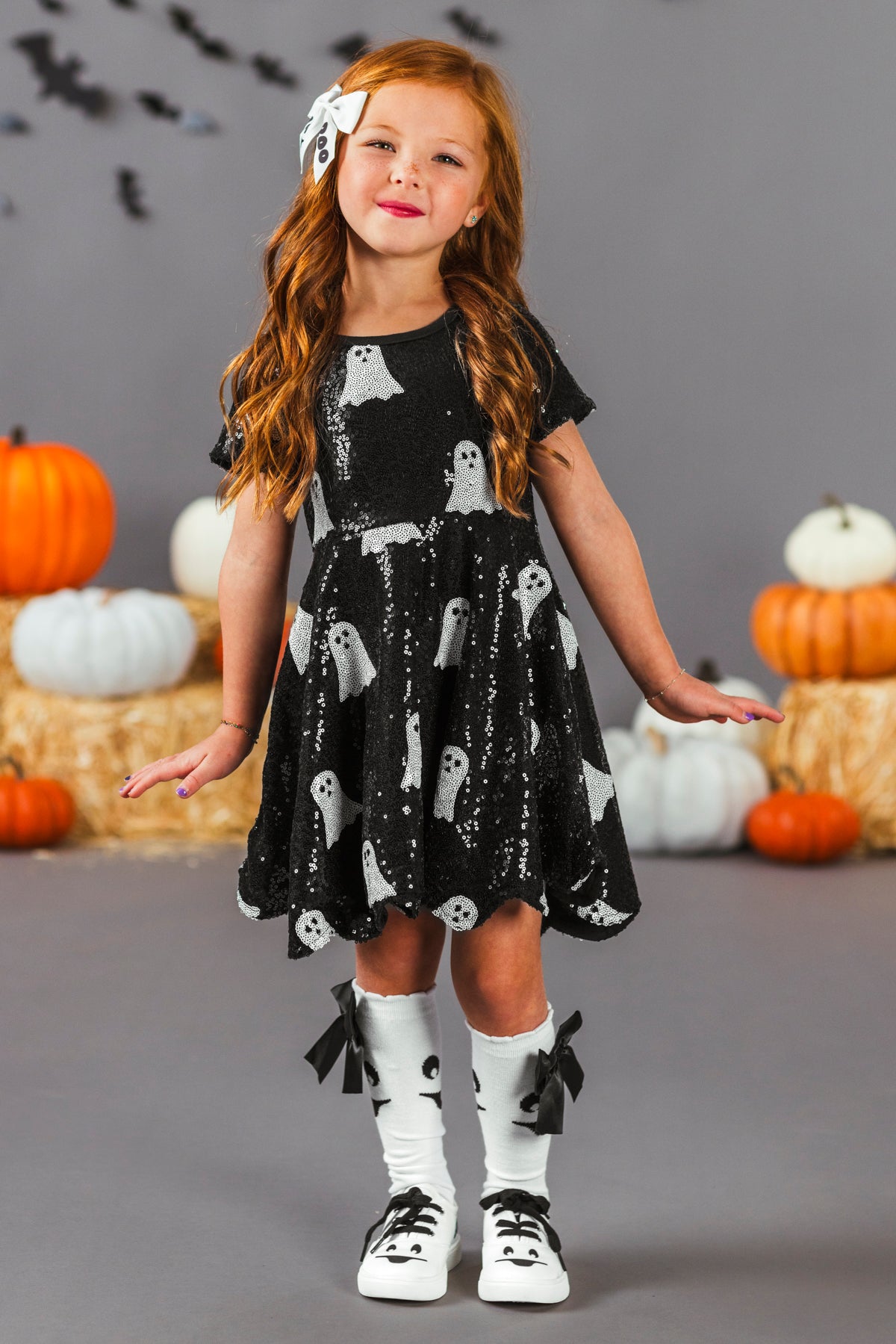 Mom & Me - Black Sequin Ghost Dress