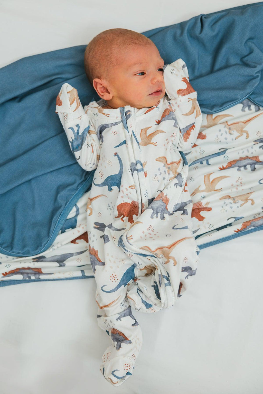 Bamboo Tiny Dino Double Sided Blanket