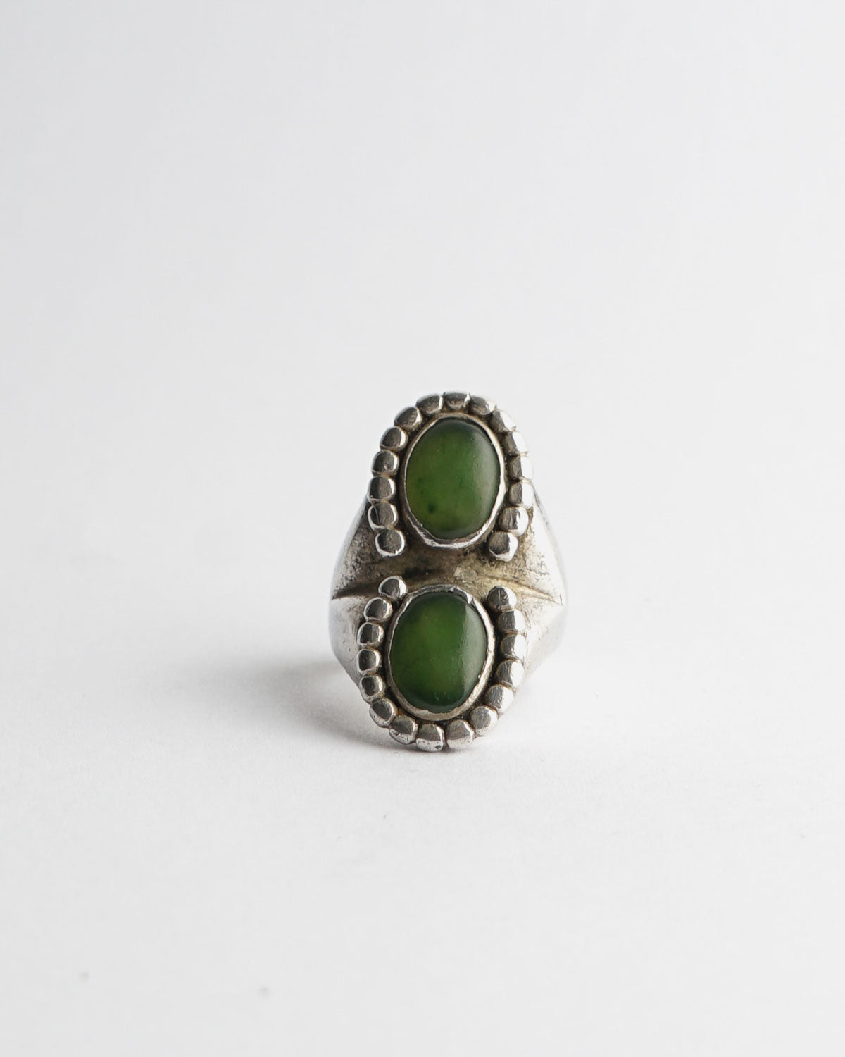 Silver x Natural Stone Ring / size: 11