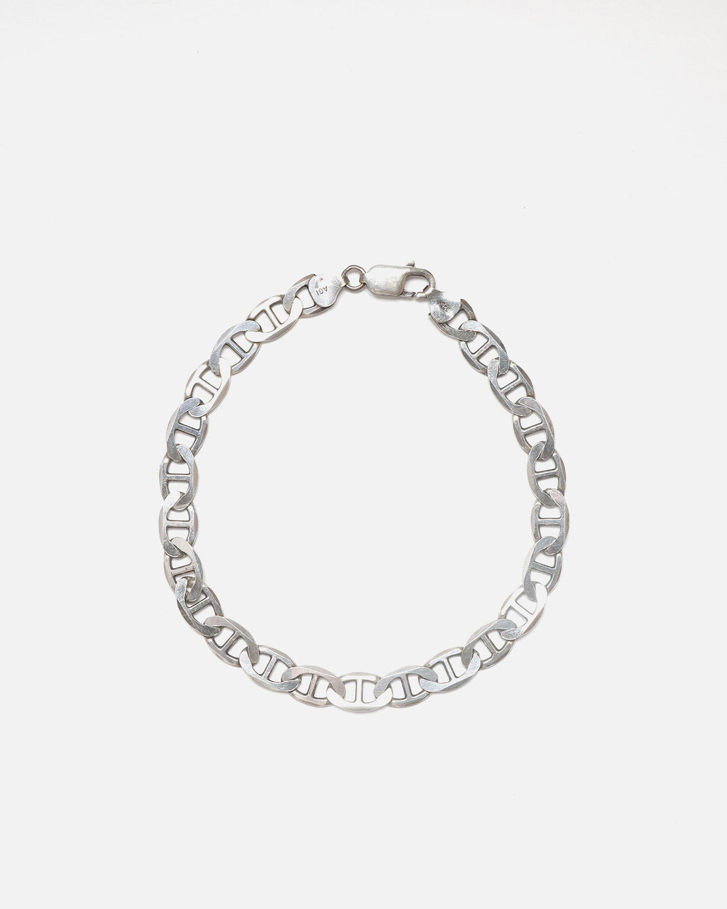 Silver Anchor Chain Bracelet