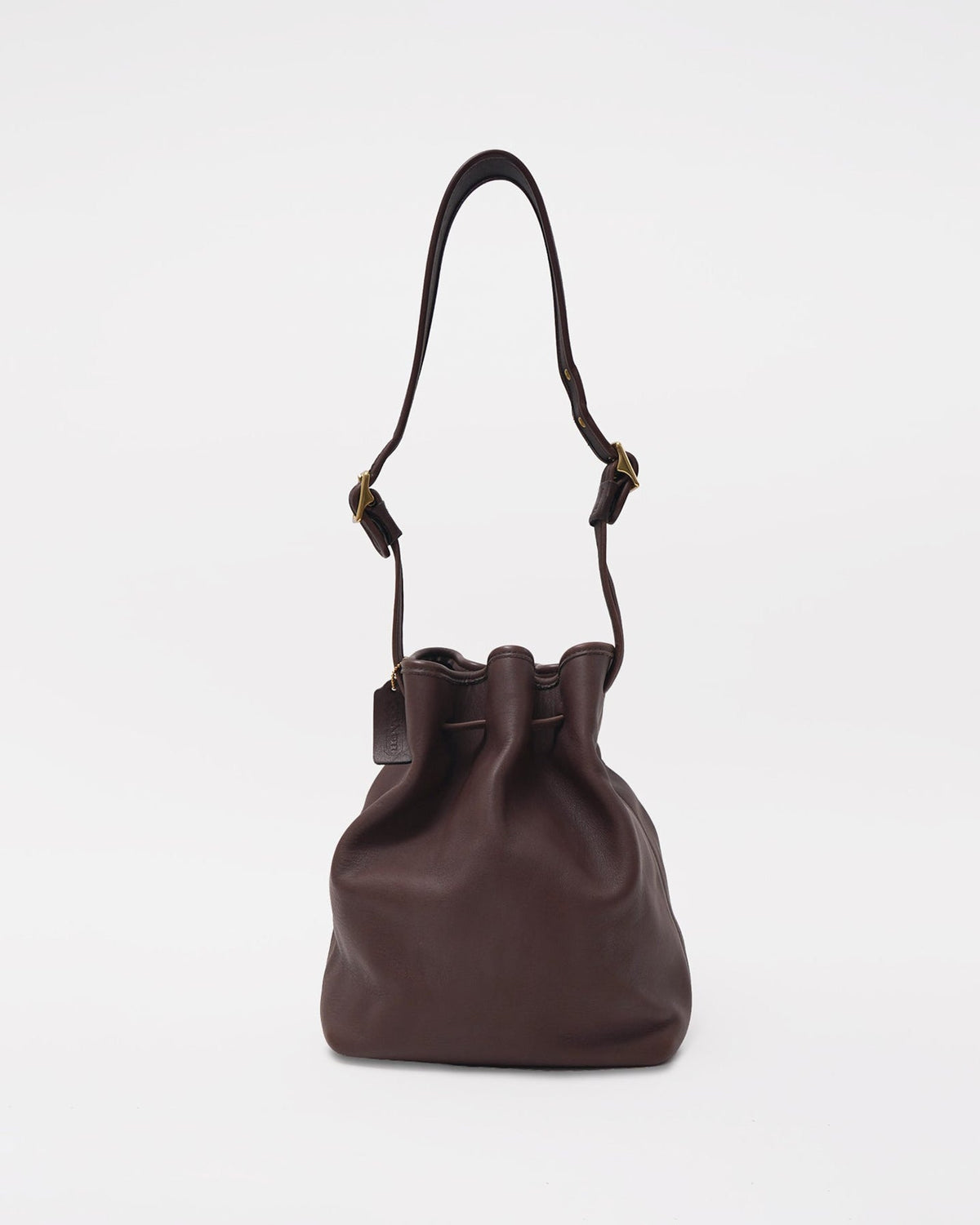 Brown Leather Pouch Bag