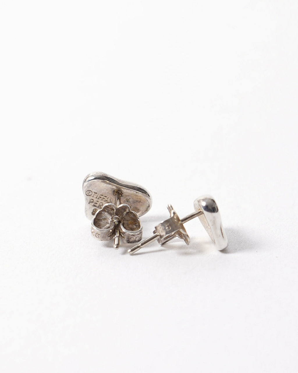 Silver Full Heart Earrings