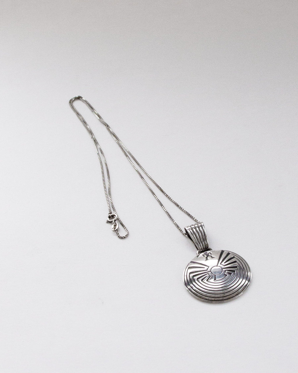 Silver Chain Necklace w/ Charm
