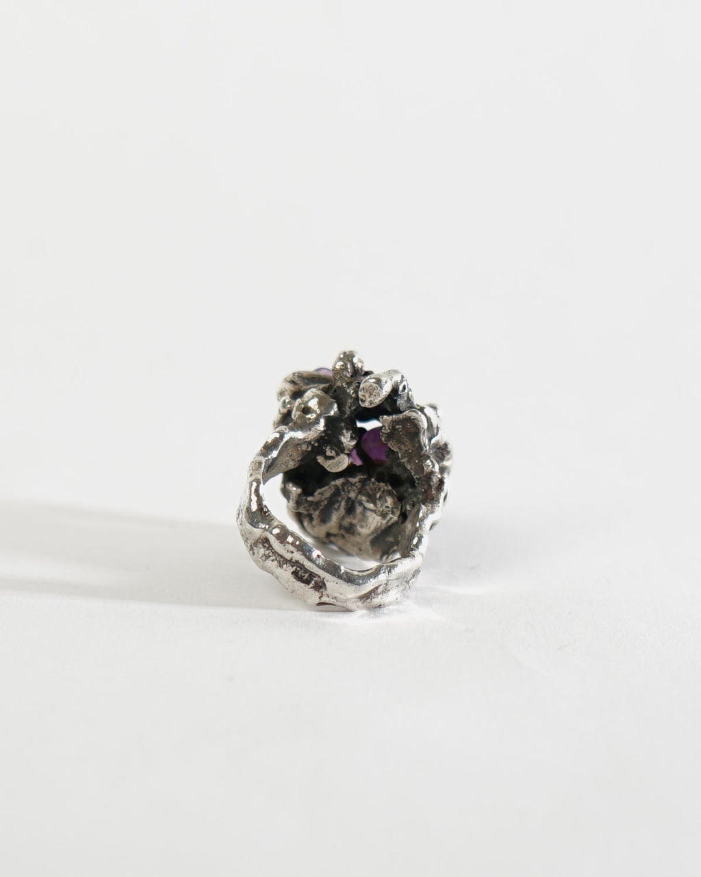Silver x Amethyst Ring / size: 9