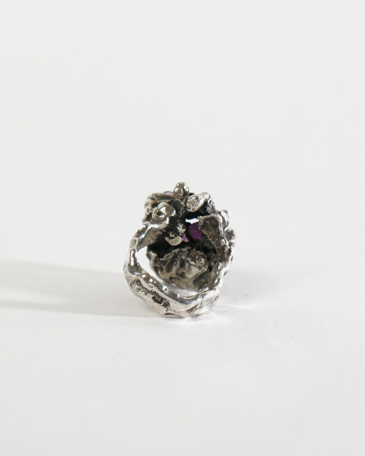 Silver x Amethyst Ring / size: 9