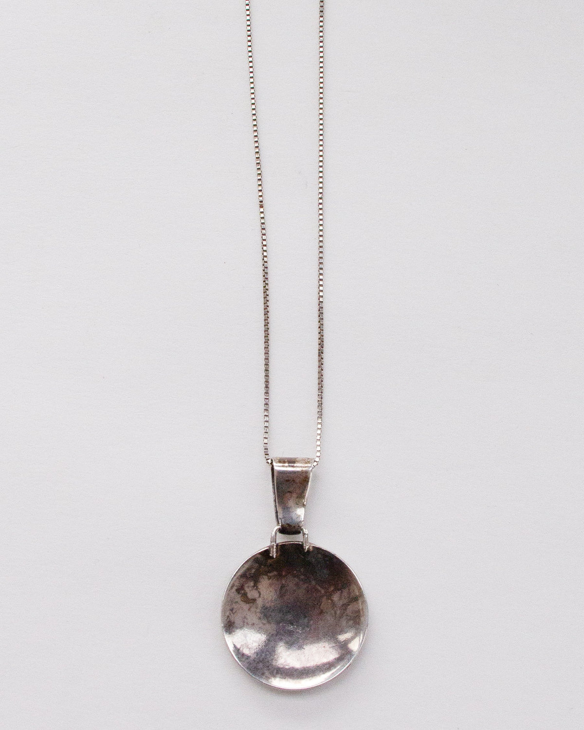 Silver Chain Necklace w/ Charm