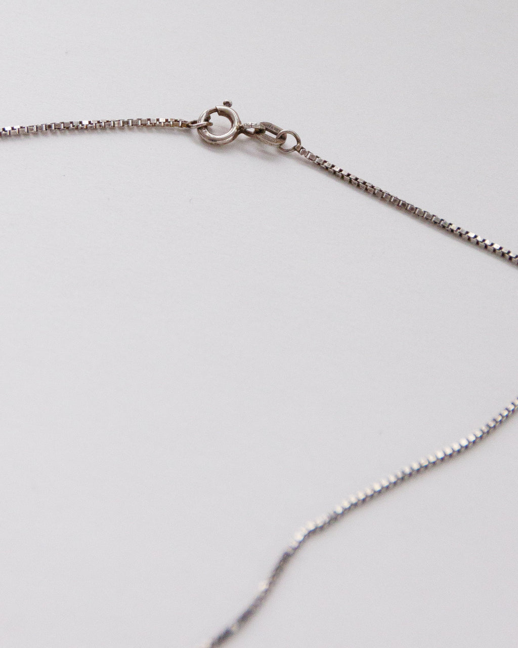 Silver Chain Necklace w/ Charm