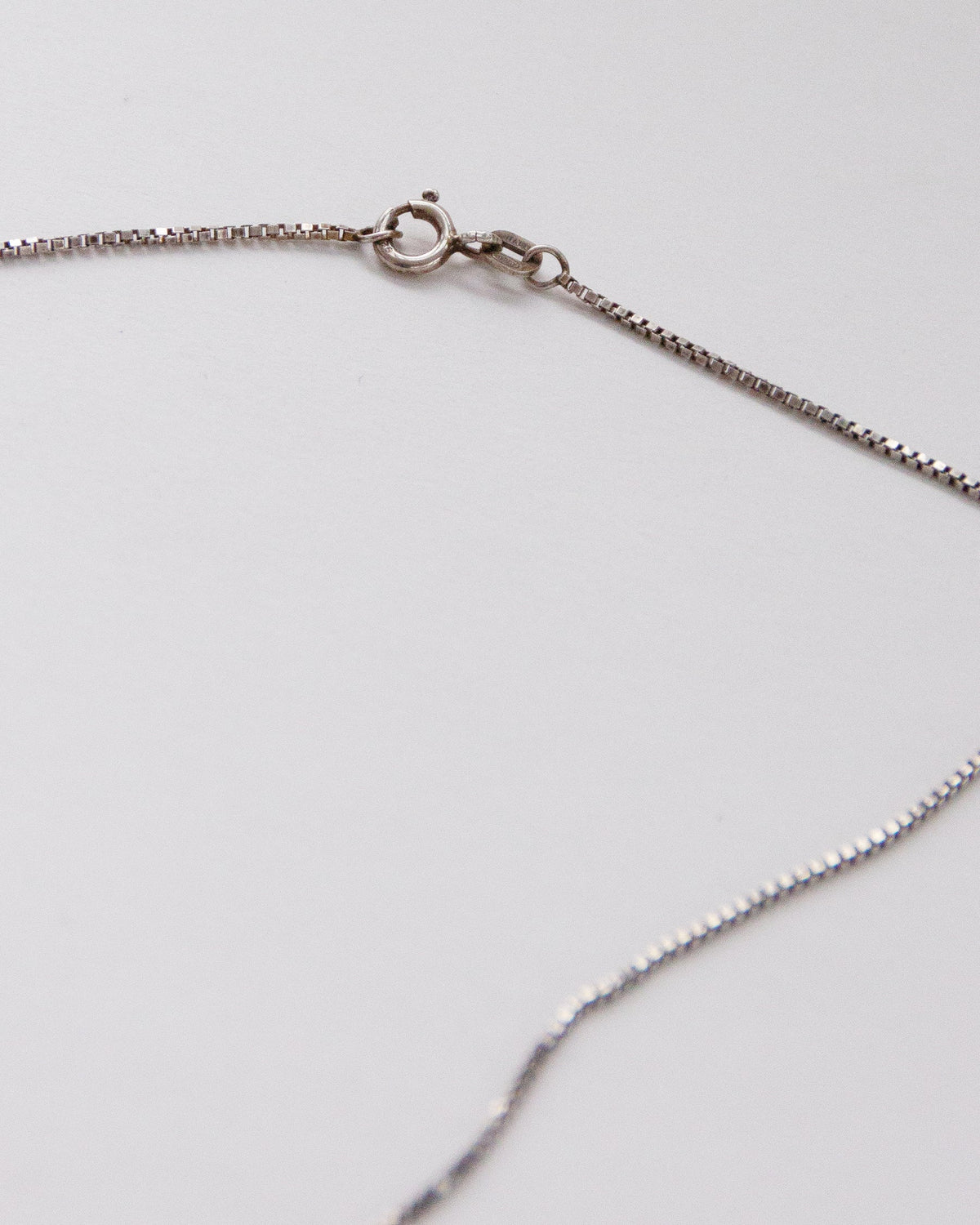 Silver Chain Necklace w/ Charm