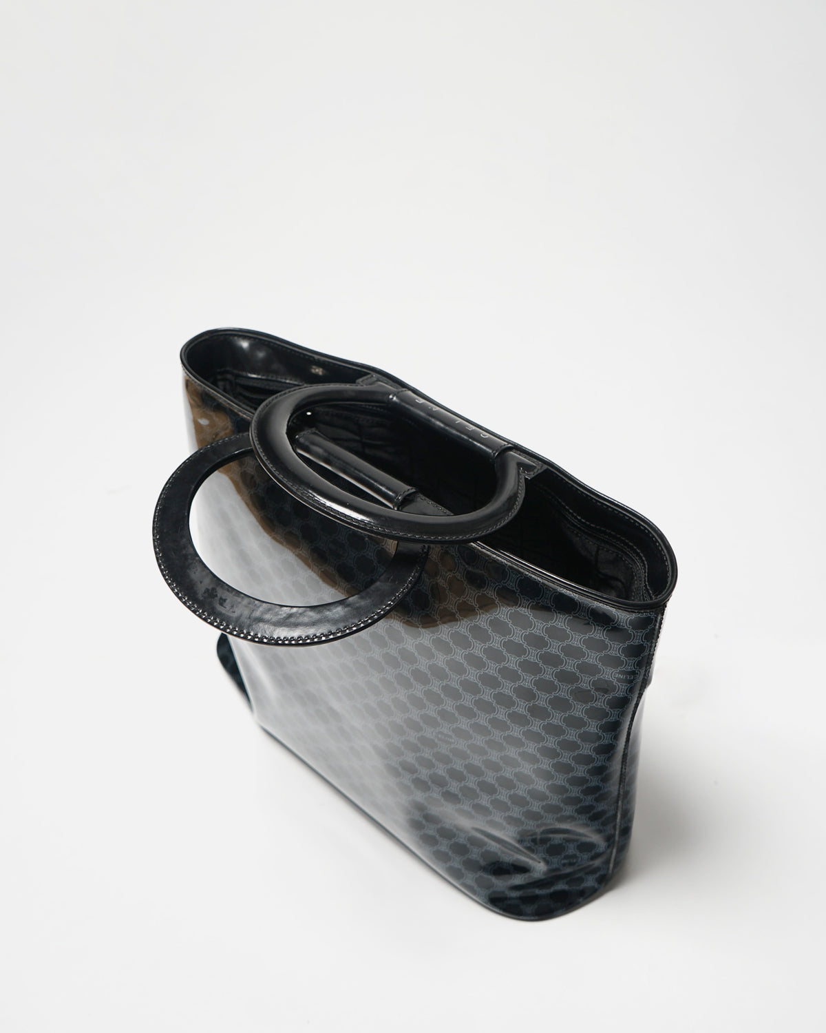 Circle Handle PVC Tote Bag