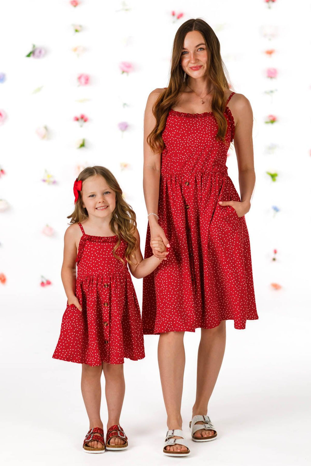 Mom & Me - Red Polka Dot Dress
