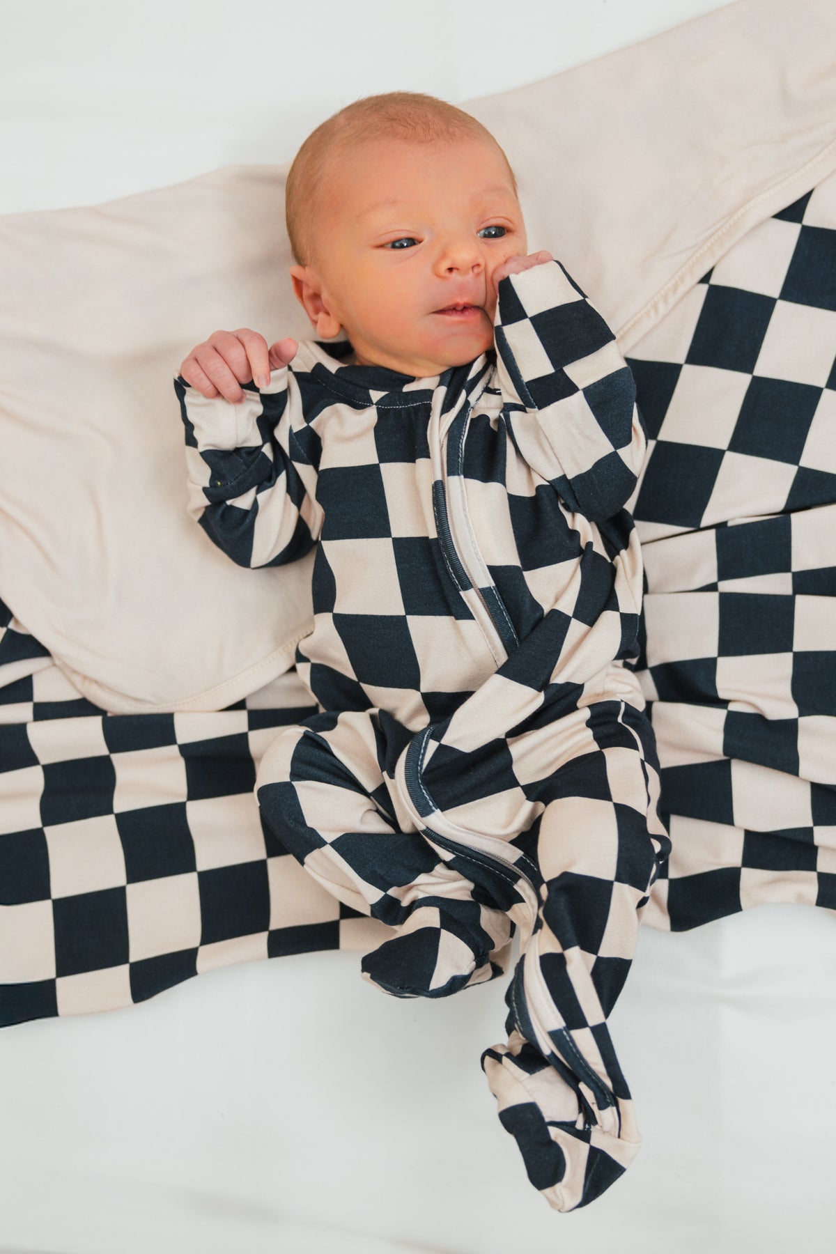 Bamboo Modern Checks Double Sided Blanket