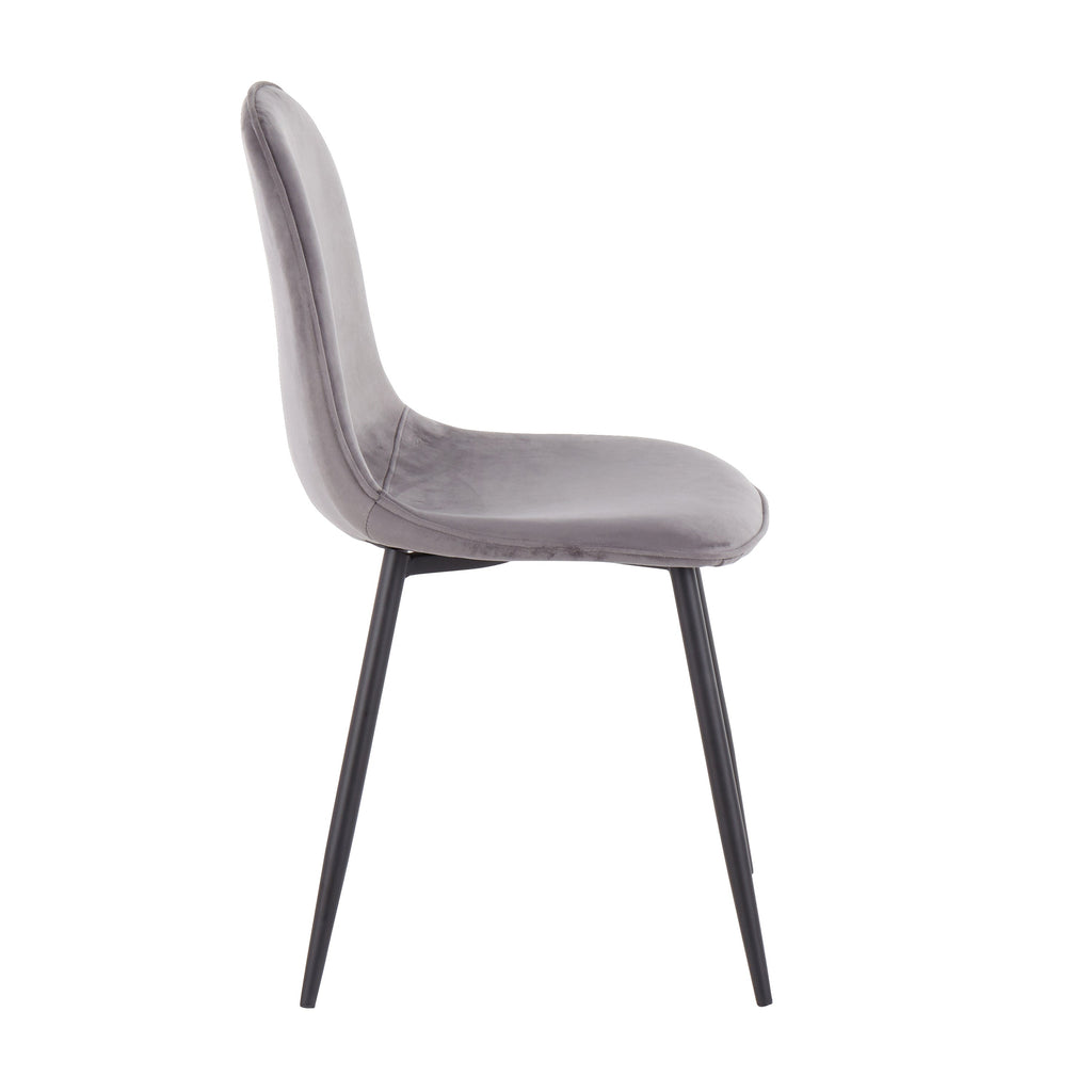 Contemporary Accent Seating Pair with Cushioned Seats  - Set of 2