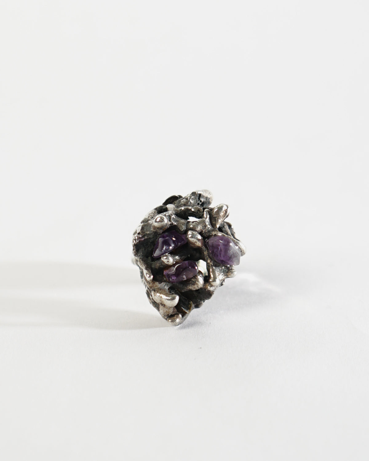 Silver x Amethyst Ring / size: 9