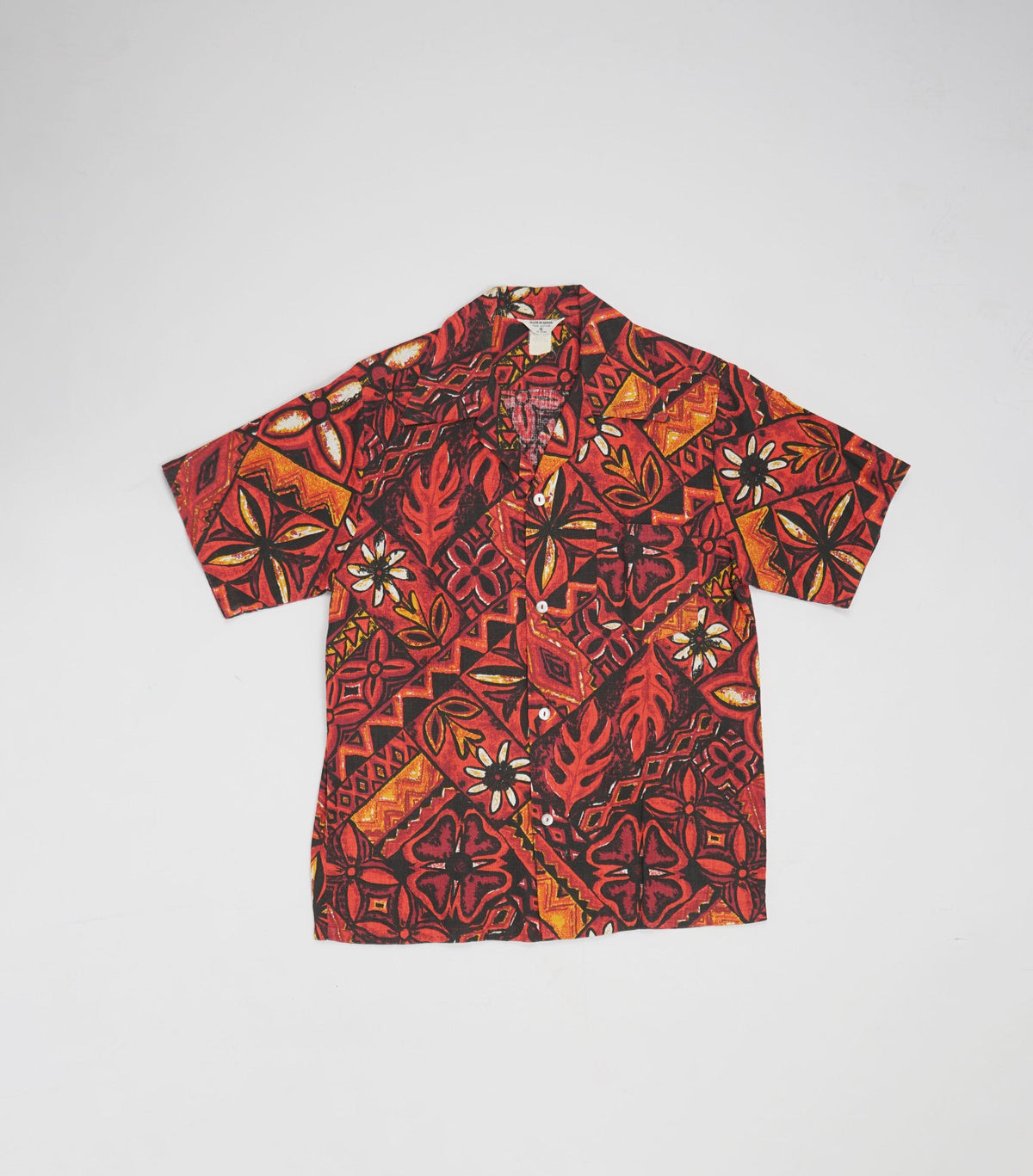 1970's Cotton Patterned Shirt S/S