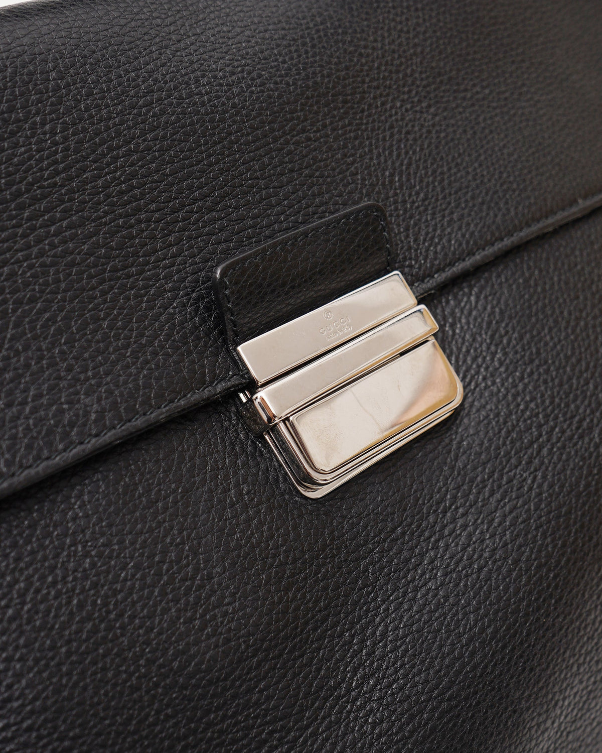 Black Leather Brief Case
