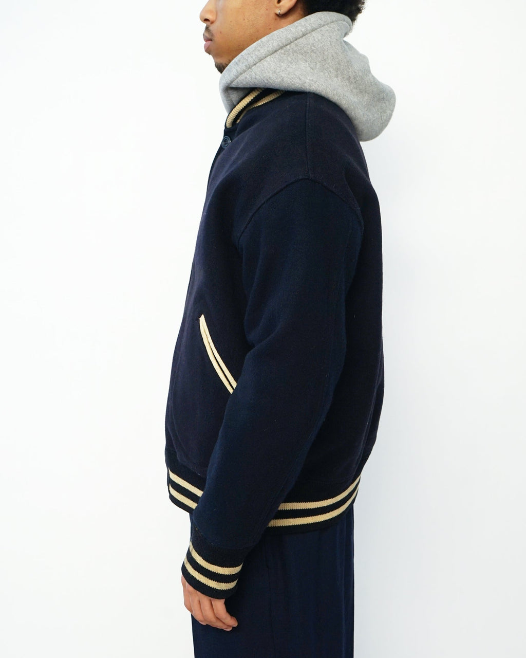40's Athletic Equipment Wool Button Up Varsity Jacket