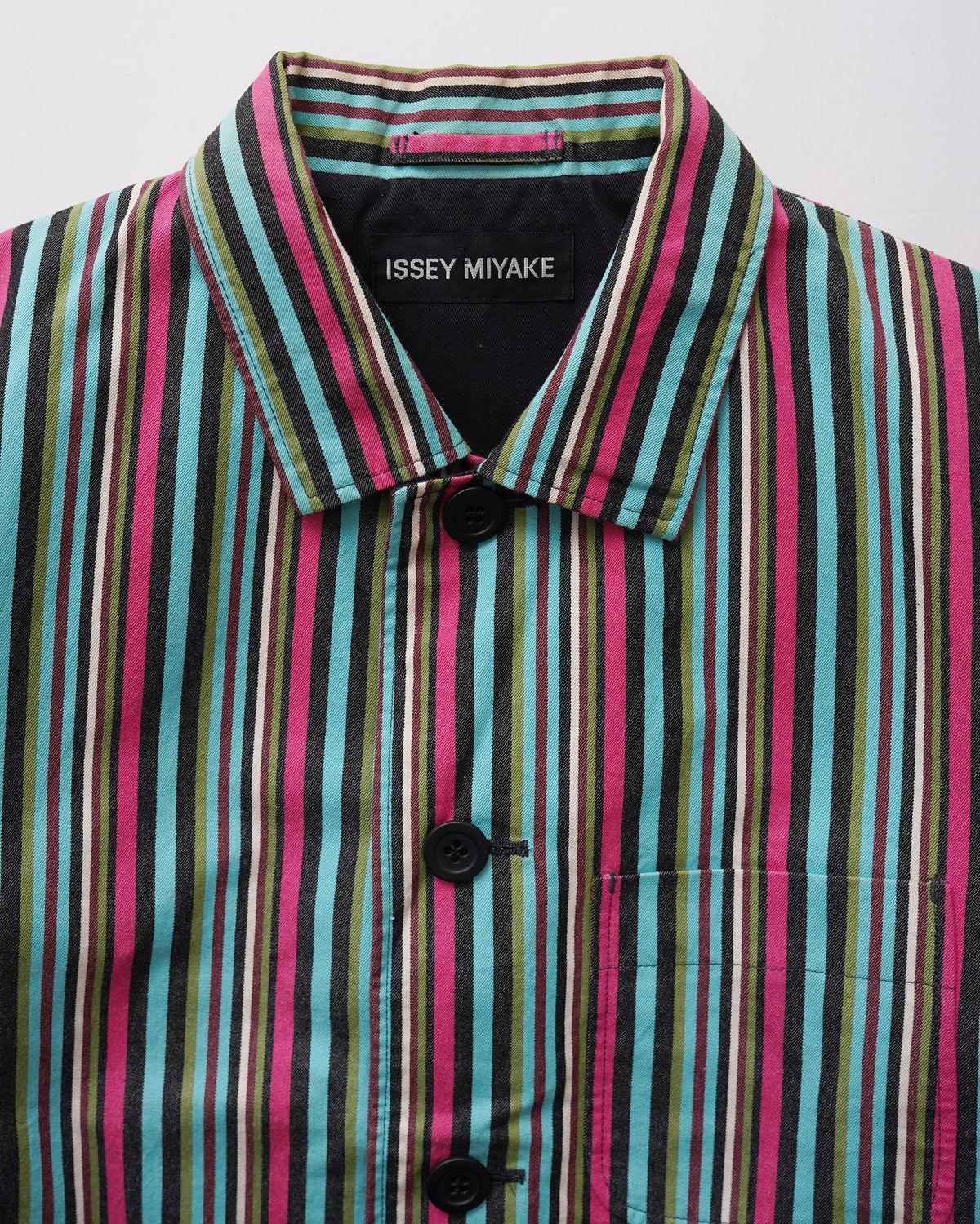 Multi Stripe Back Gathered Jacket