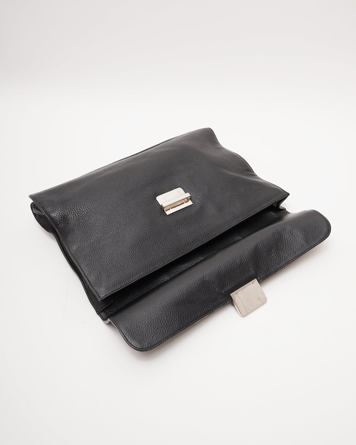 Black Leather Brief Case