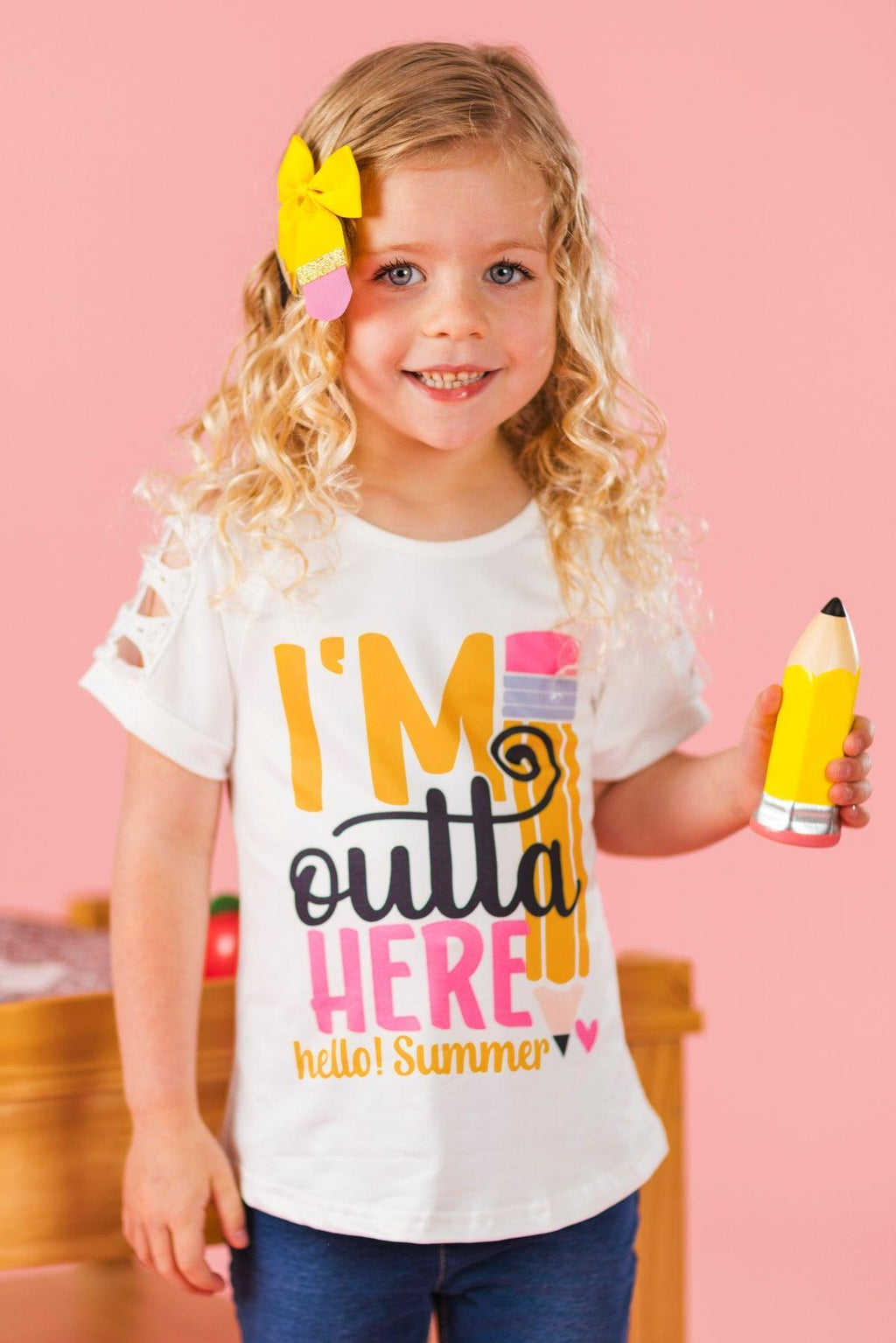 "I'm Outta Here, Hello! Summer" School Top