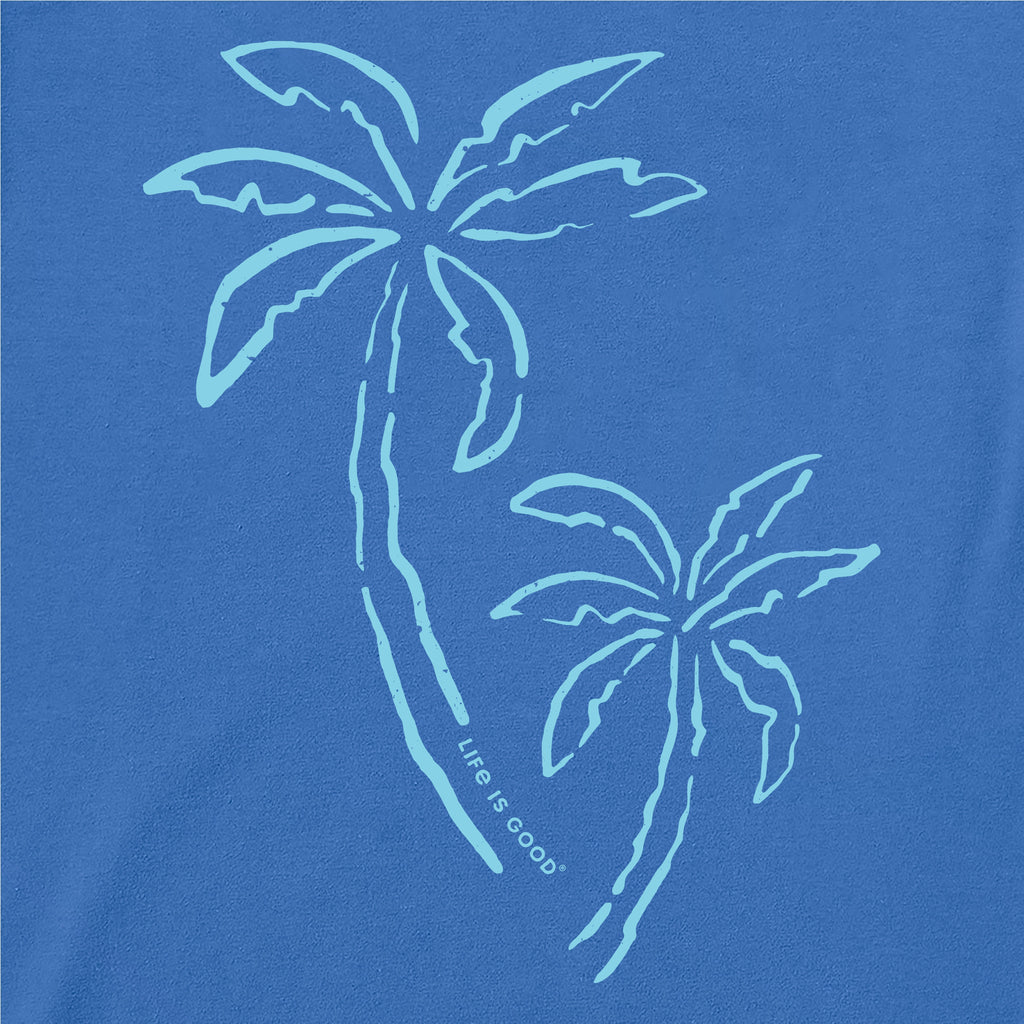 Women's 2 Simple Palms Short Sleeve Crusher-LITE Tee